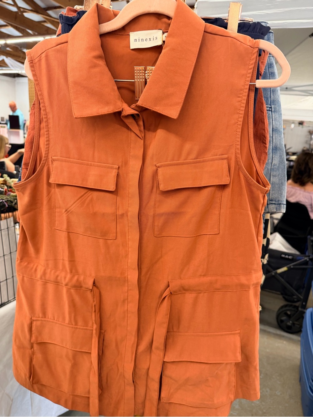 Ninexis Rust Orange Utility Vest
